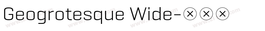 Geogrotesque Wide字体转换